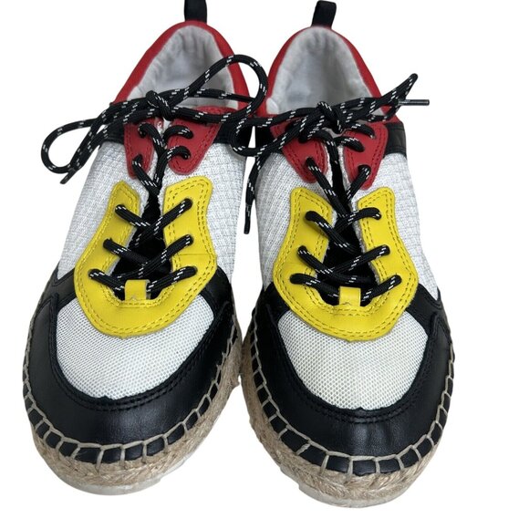 Marc Fisher Womens Size 7 Espadrille Sneakers W/Colorblock Design & Rope Sole - Picture 3 of 5